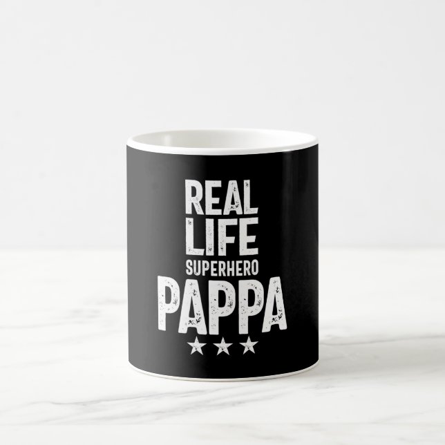 Real Life Superhjälte-pappa | Far Gift Kaffemugg (Center)