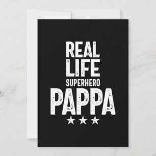 Real Life Superhjälte-pappa Far Gift Tack Kort