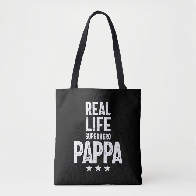 Real Life Superhjälte-pappa | Far Gift Tygkasse (Framsida)