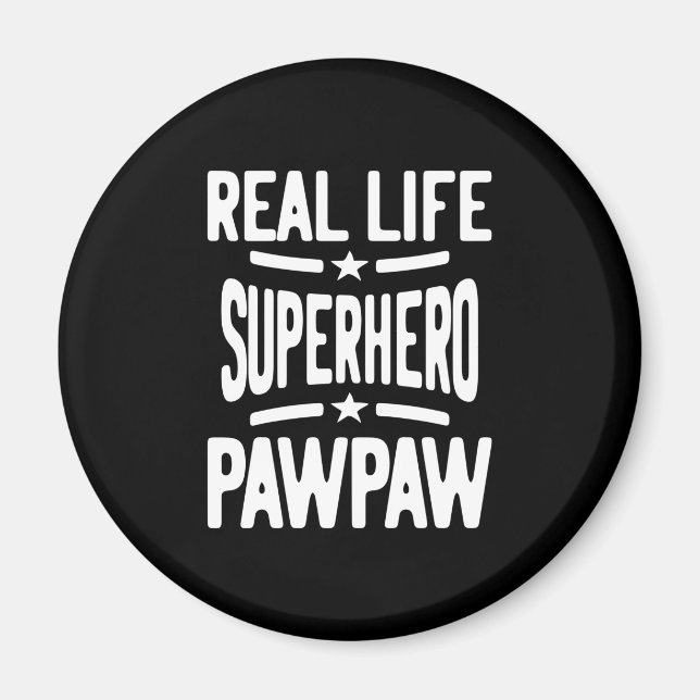 Real Life Superhjälte Pawpaw | Far Grandpa Magnet (Framsidan)
