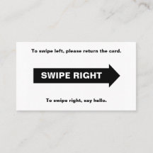 Real Life Swipe Höger Card