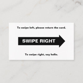 Real Life Swipe Höger Card Visitkort