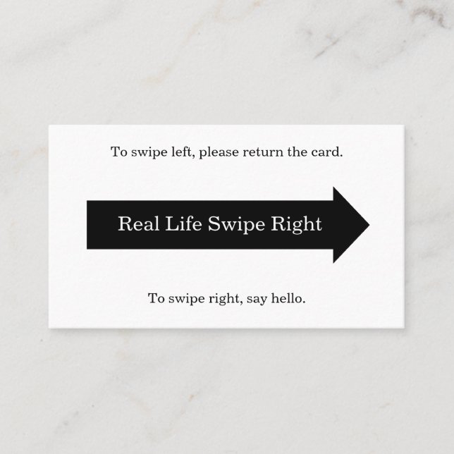 Real Life Swipe-kort för Höger Visitkort (Framsida)