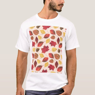 Real löv-foto, unikt sömlöst mönster. t shirt