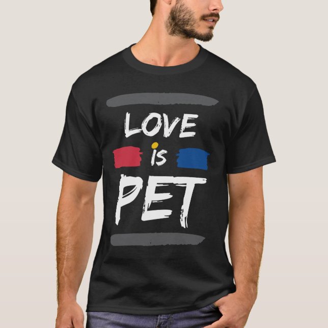 Real Love Is Your Pet Show him her some love gift T Shirt (Framsida)