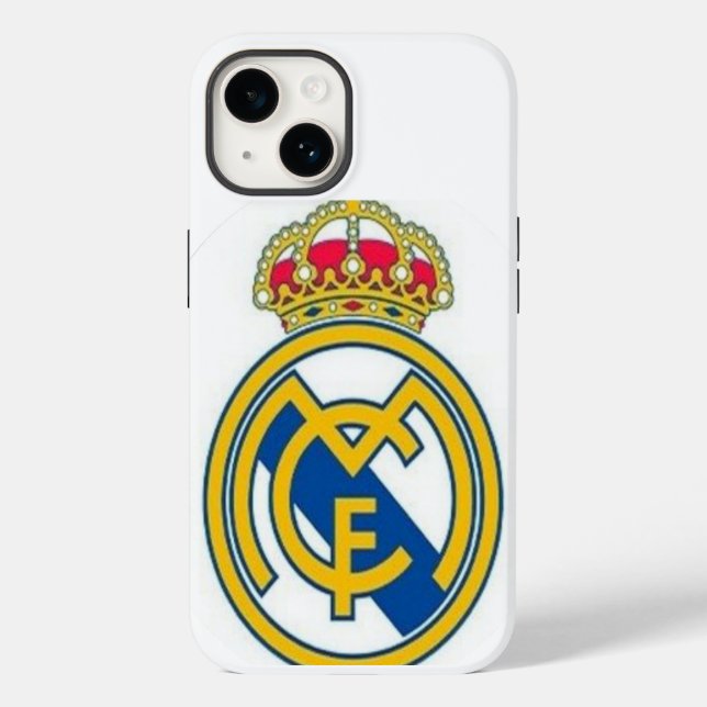 Real Madrid Anpassat iPhone-fodral – Snyggt Fotbol (Baksida)
