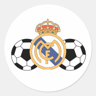 Real Madrid sticker Runt Klistermärke