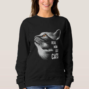 Real Mamma Kärlek Cats Mor S-dagen T Shirt