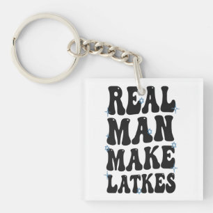 Real Man gör latkes till underbart Groovy Hanukkah