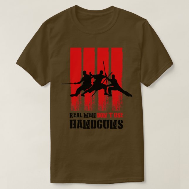 Real man inte använda händer t shirt (Design framsida)