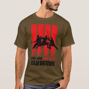 Real man inte använda händer t shirt