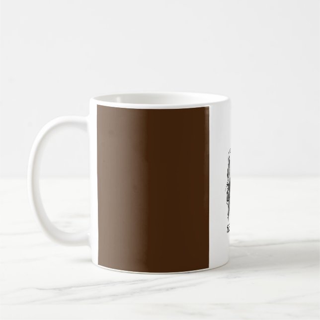 "Real Man, Real Brew: Personlig Ceramic Mugg" Kaffemugg (Vänster)