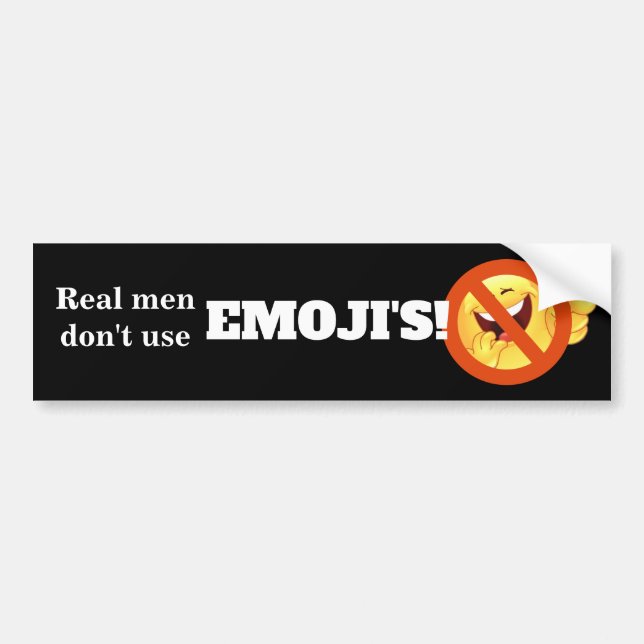 Real Manar Använda inte Emojis's Bildekal (Framsidan)