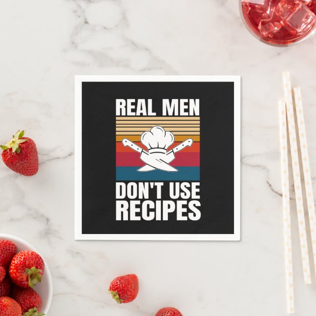 Real Manar Använda inte recept - roligt kokning Pappersservett (Insitu)