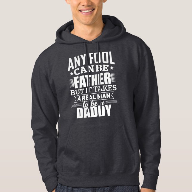 Real Manar är Pappor - Faderskapsoffert Hoodie (Framsida)