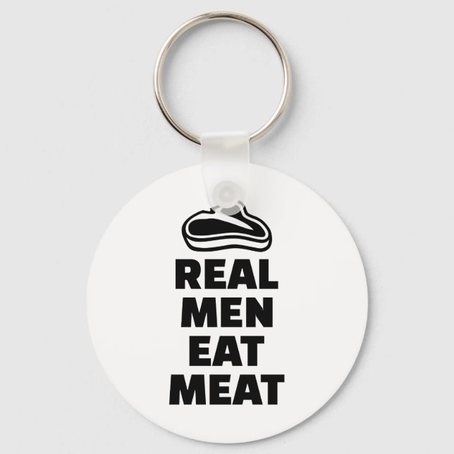 Real manar äter kött nyckelring (Framsida)