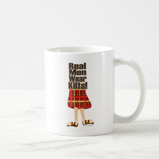 Real Manar Bära Kilts 2-sidig Kaffemugg (Höger)