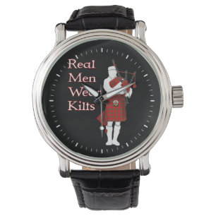 Real Manar Bära Kilts Funny Scottish Armbandsur