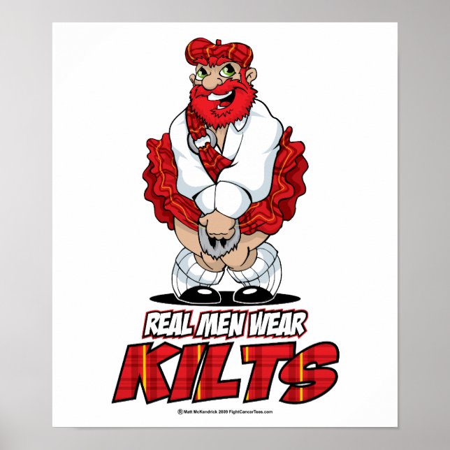 Real Manar Bära Kilts Poster (Framsidan)