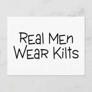 Real Manar Bära Kilts Vykort