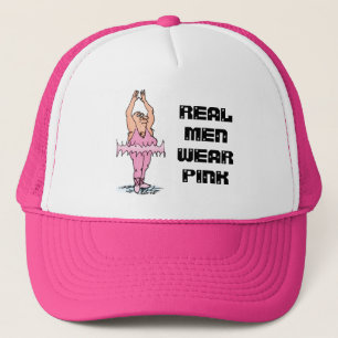 Real Manar Bära Rosa  Funny Tjock Guy Ballet Truckerkeps