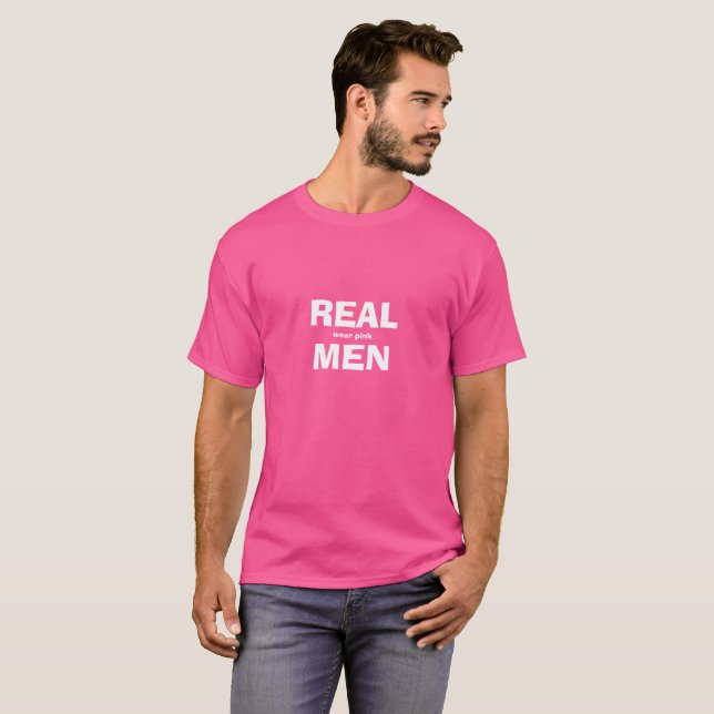 Real Manar Bära Rosa Shirt T Shirt (Hel framsida)