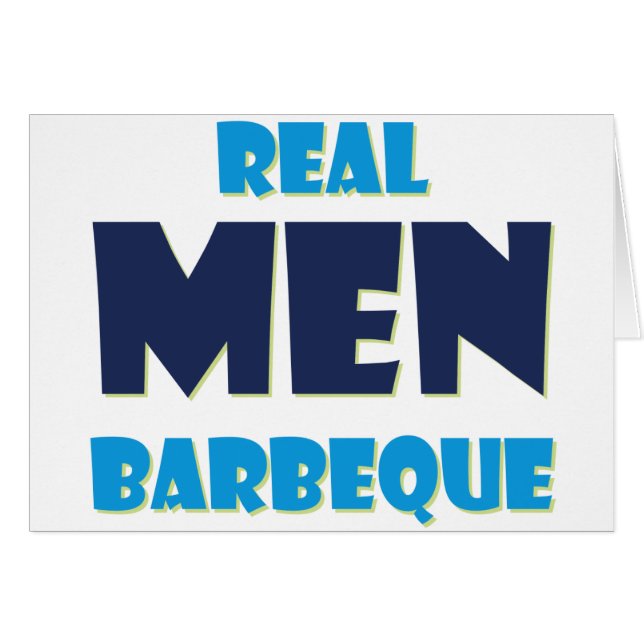 Real Manar Barbeque Hälsningskort (Framsidan Horizontal)
