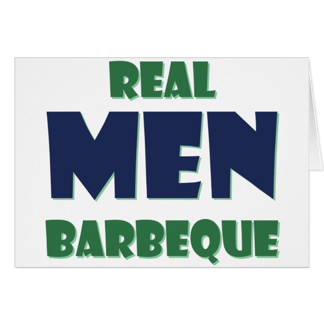 Real Manar Barbeque Hälsningskort (Framsidan Horizontal)