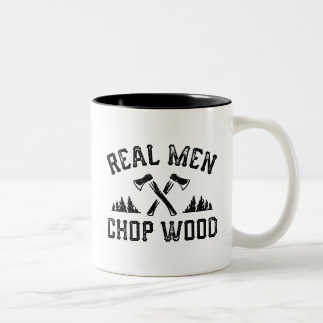 Real Manar Chop Wood Två-Tonad Mugg (Höger)