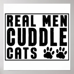 Real Manar Cuddle Cats - Funny Cats Ord Poster