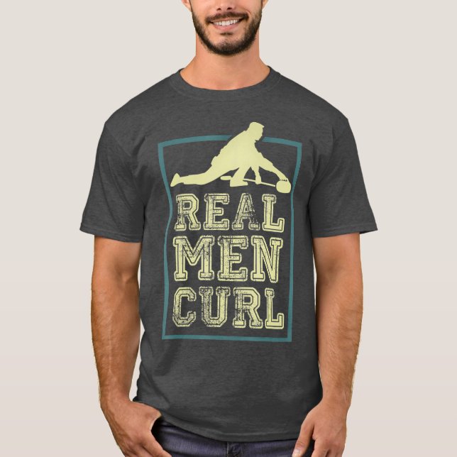 Real Manar Curl Curling Curler Gift T Shirt (Framsida)