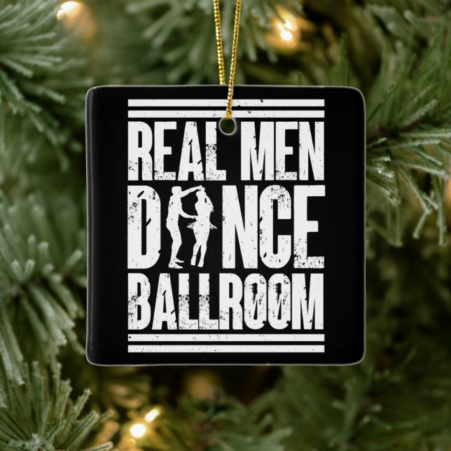 Real Manar Dance Ballroom - Gift Ballroom Dancers Julgransprydnad Keramik (Träd)