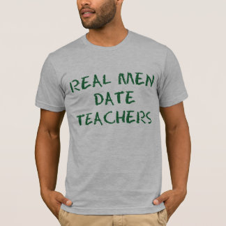 Real Manar Date Teacher Grönt Funny Tee Shirt