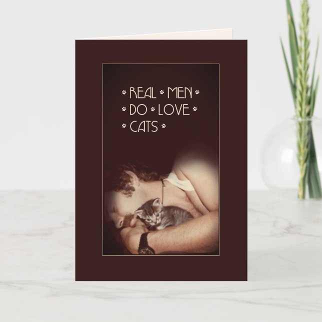Real Manar do kärlek Cats 😻 Card Kort (Framsida)