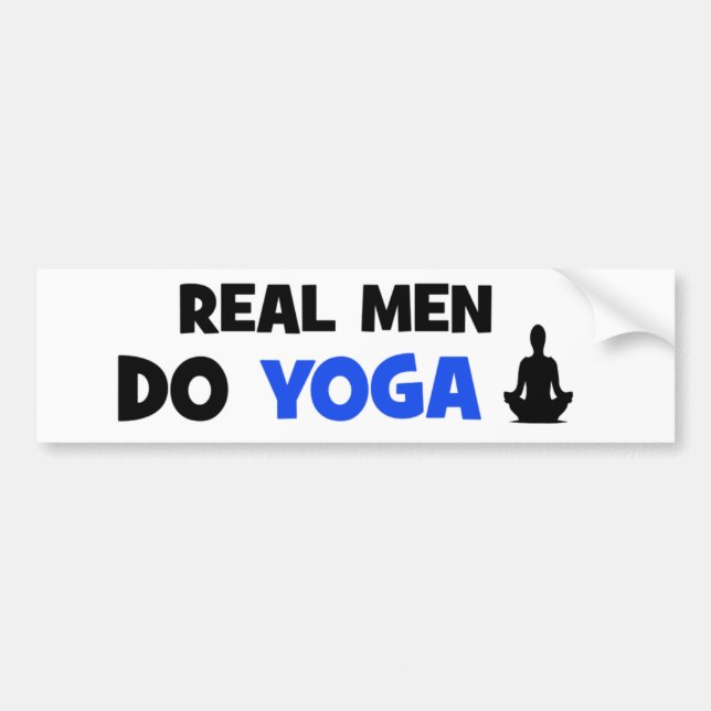 Real Manar do Yoga - luddiga stötfångare Bildekal (Framsidan)