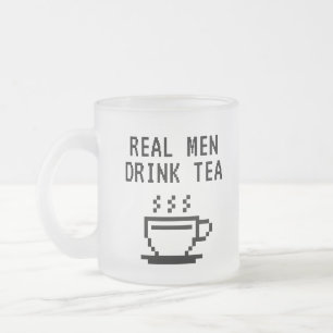 Real Manar Drink Tea roligt Frostad Glasmugg