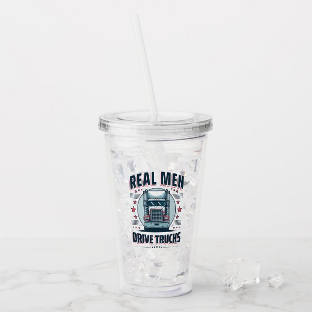 Real manar Drive lastbilar Take Away Mugg (Framsida Ice)