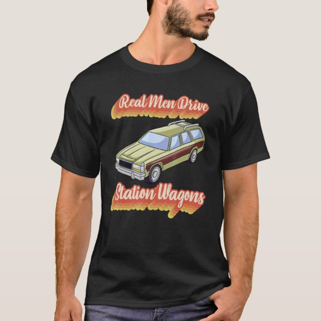 Real Manar Drive Station Wagons T Shirt (Framsida)