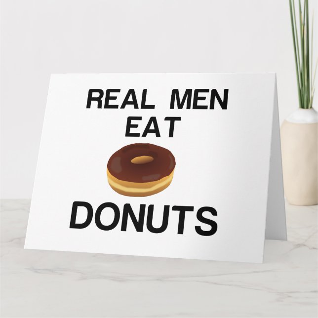 REAL MANAR EAT DONUTS TACK KORT (Framsida)