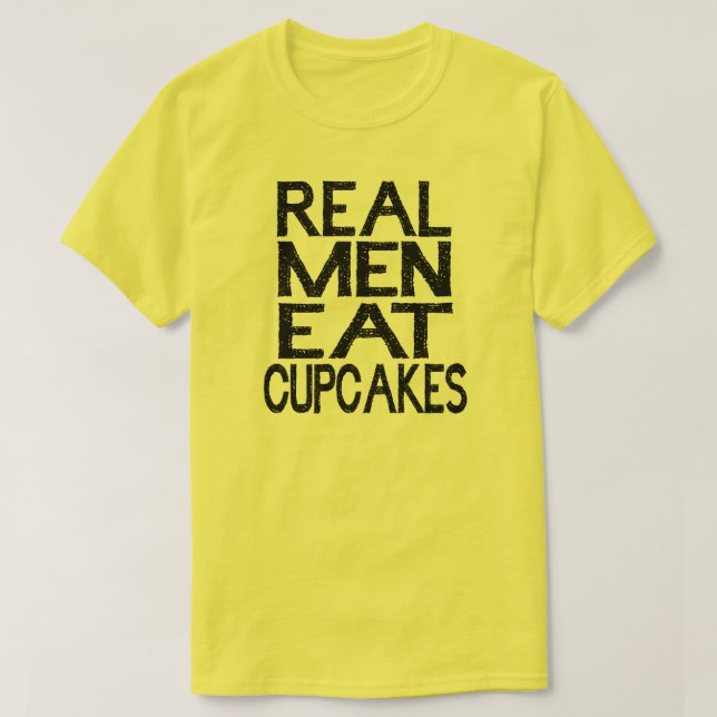 Real Manar Eat Muffins T Shirt (Design framsida)
