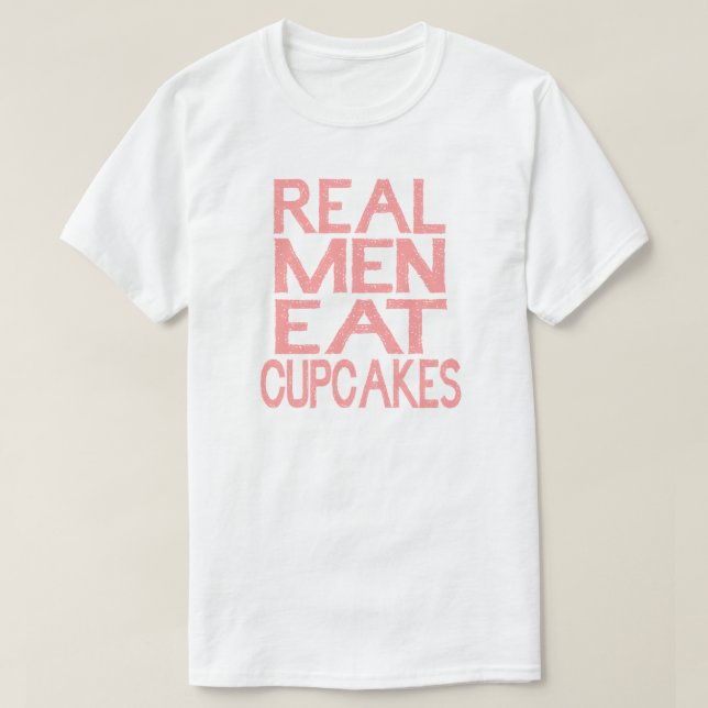 Real Manar Eat Muffinss T Shirt Rosa (Design framsida)