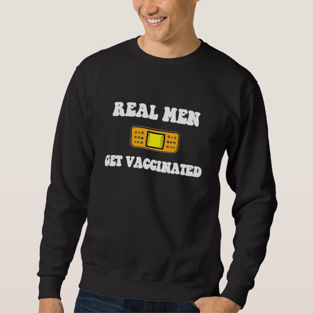 Real Manar får vaccinerat vaccin Firande Lång Ärmad Tröja (Framsida)