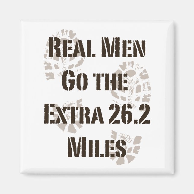 Real Manar går Extra 26,2 miles Magnet (Framsidan)
