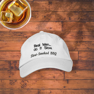 Real Manar gör det långsamt BBQ Hat Broderad Keps