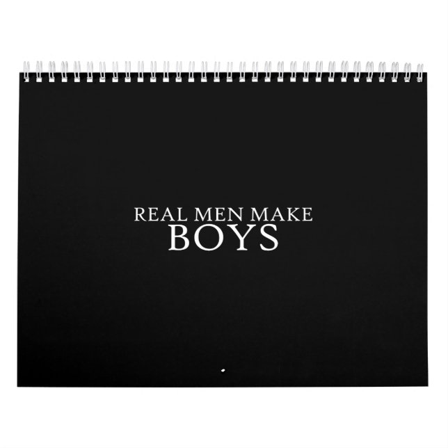 real manar gör pojkar kalender (Omslag)