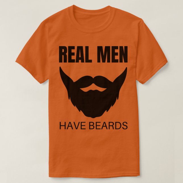Real Manar har beards funny Beard Graphic T Shirt (Design framsida)