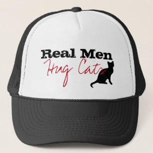 Real Manar Hug Cats Kattunge Kärlek Funny Animal L Truckerkeps