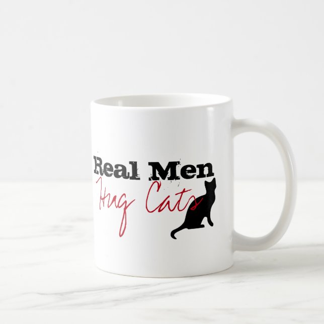 Real Manar Hug Cats Kattunge Kärlek Funny Kaffemugg (Höger)