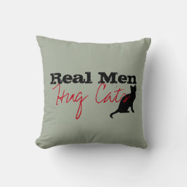Real Manar Hug Cats Kattunge Kärlek Funny Kudde