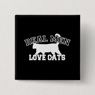 Real Manar Kärlek Cats Decor Knapp